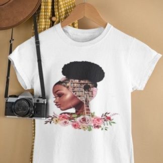 Pretty Black Girl With Books T-Shirt