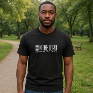 Trust In The Lord Mens Black T-Shirt